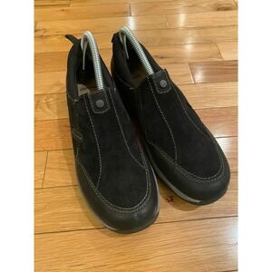 Earth Origins Black Slip On Loafer Shoes Mens 8.5 M Leather Suede Comfort‎